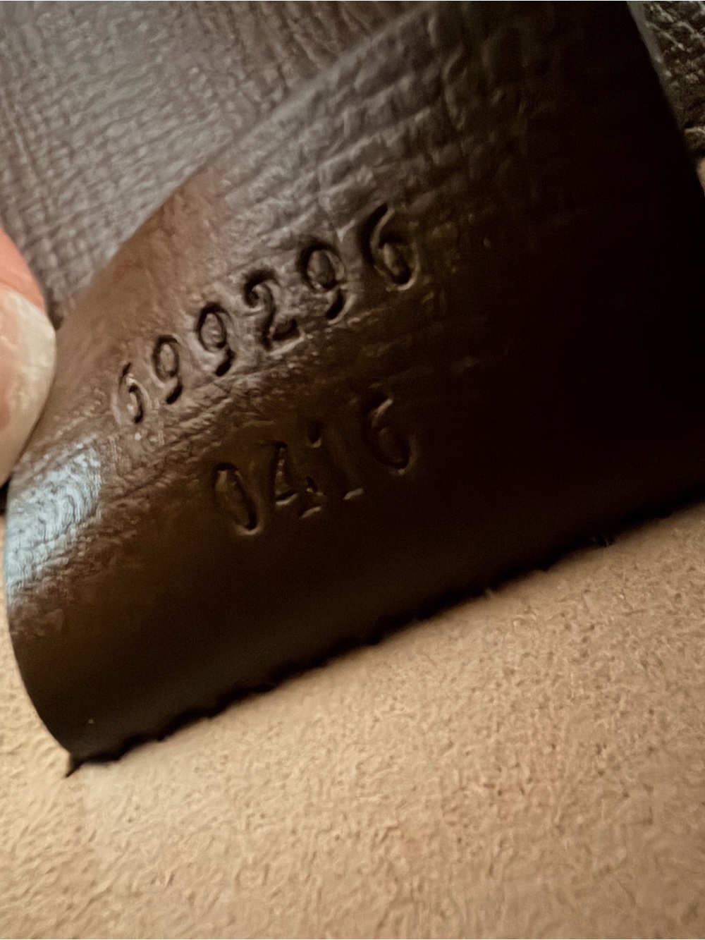 Gucci Beige GG Canvas Crossbody with Brown Leather Trim - Picture 9 of 9